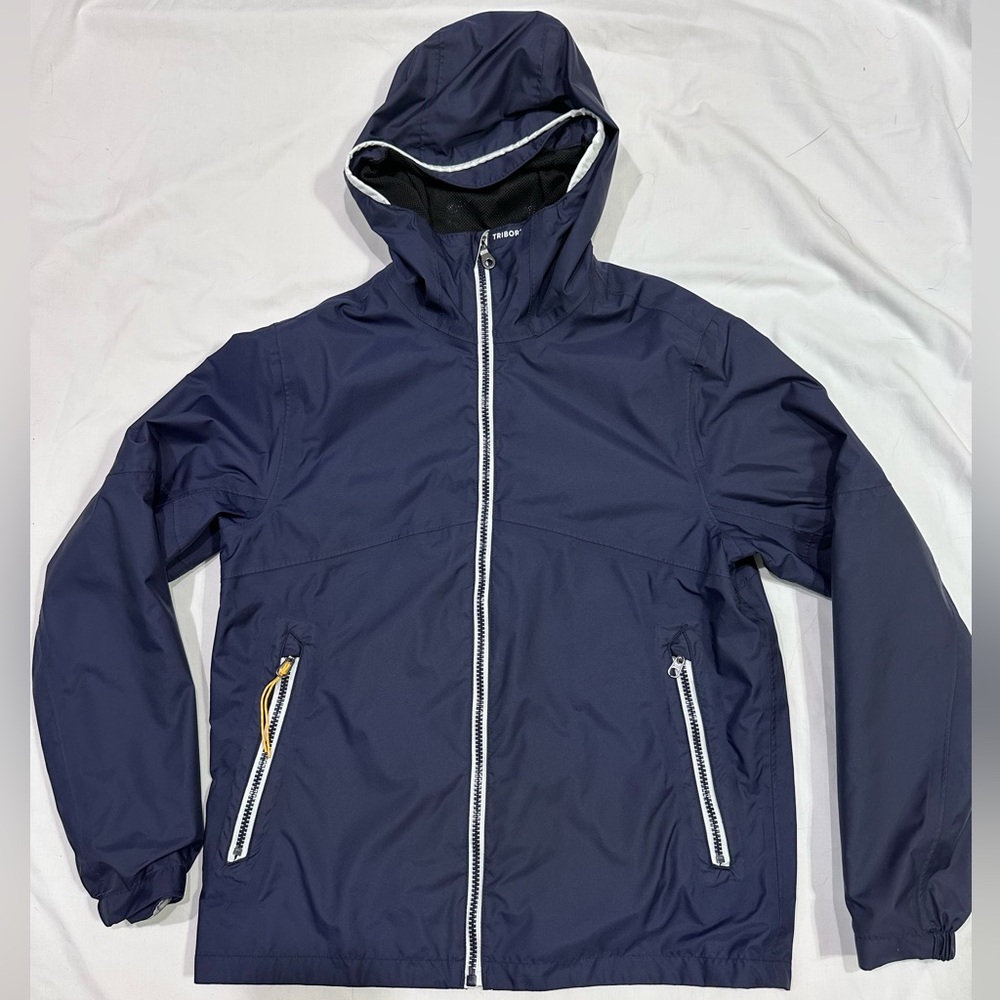 Tribord Navy Hooded sailing Jacket - rain jacket